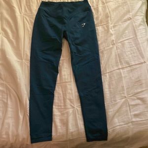 blue/green gym shark leggings